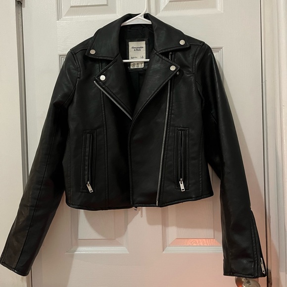 Abercrombie & Fitch Jackets & Blazers - Black leather jacket